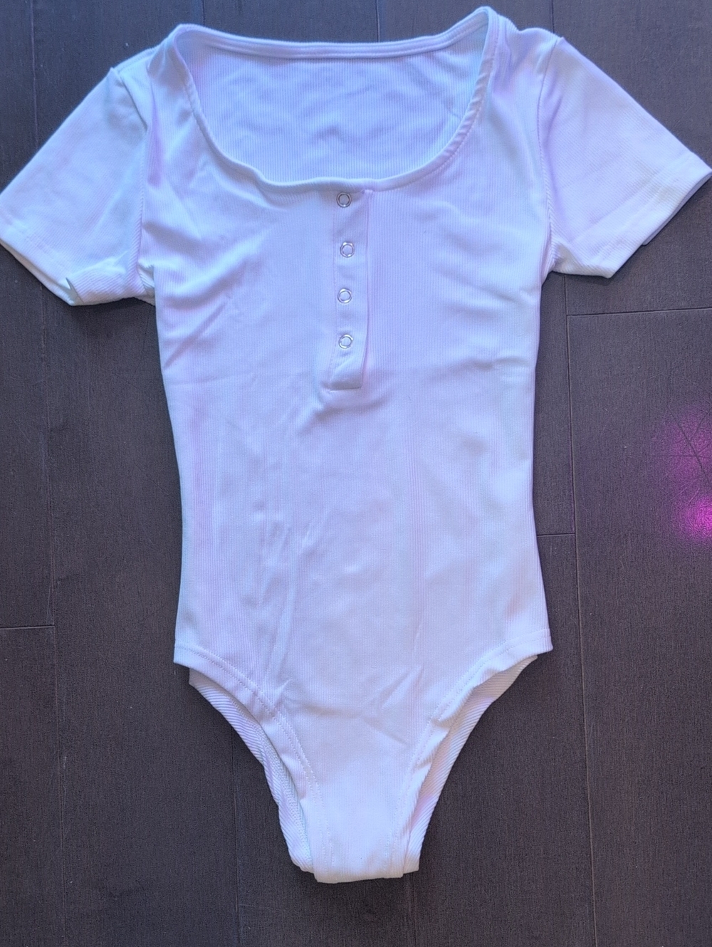 H&M White Short-Sleeve Bodysuit